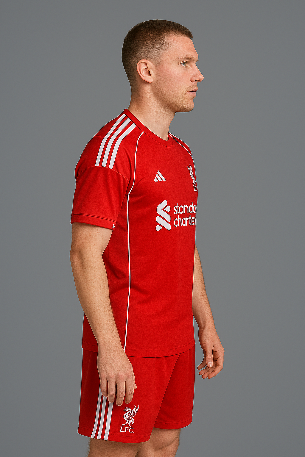 Adidas Standard Chartered Session Football Jersey 2025–26 (Red)