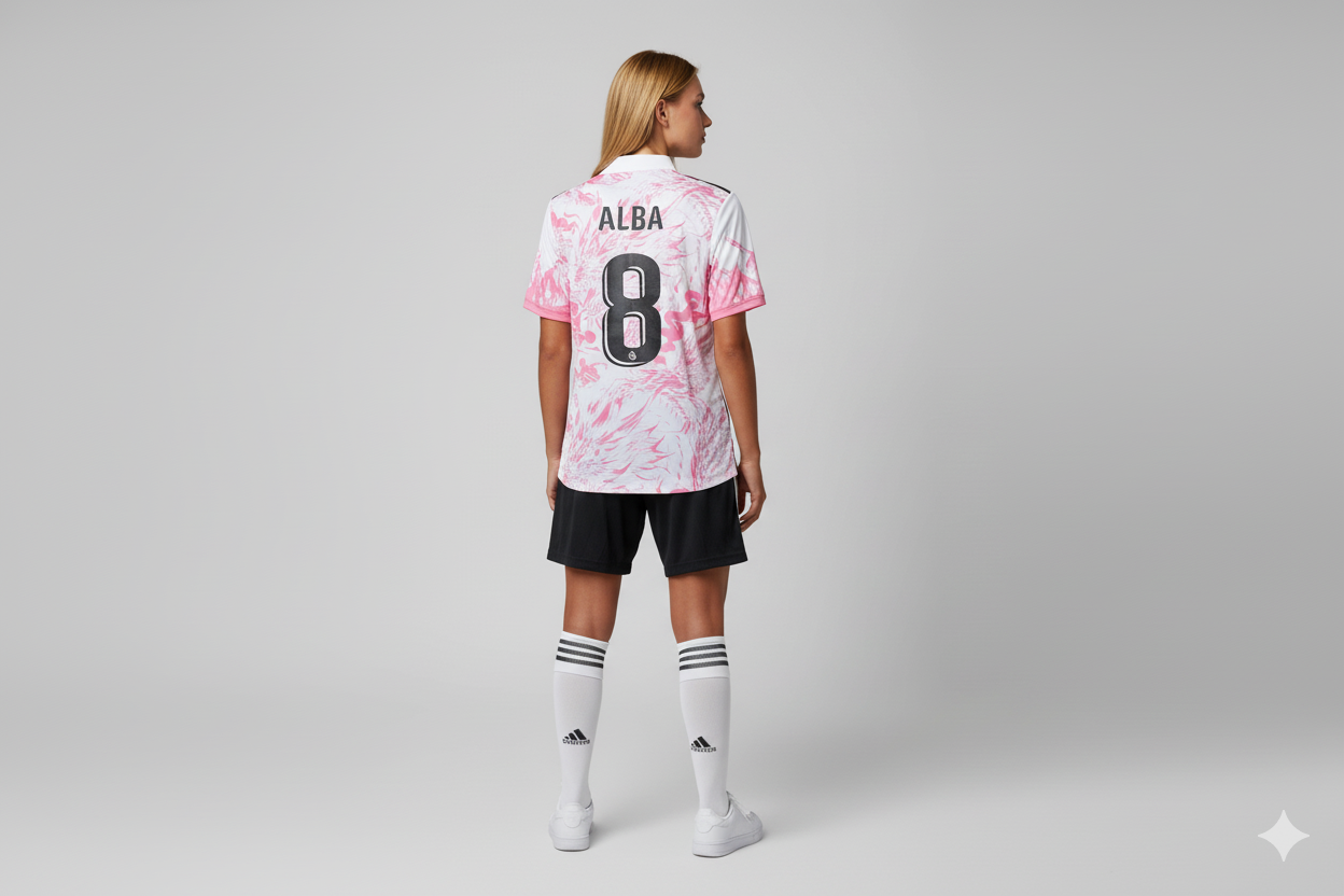 Real Madrid Pink & Blue Dragon Special Edition Jersey 25-26 Season