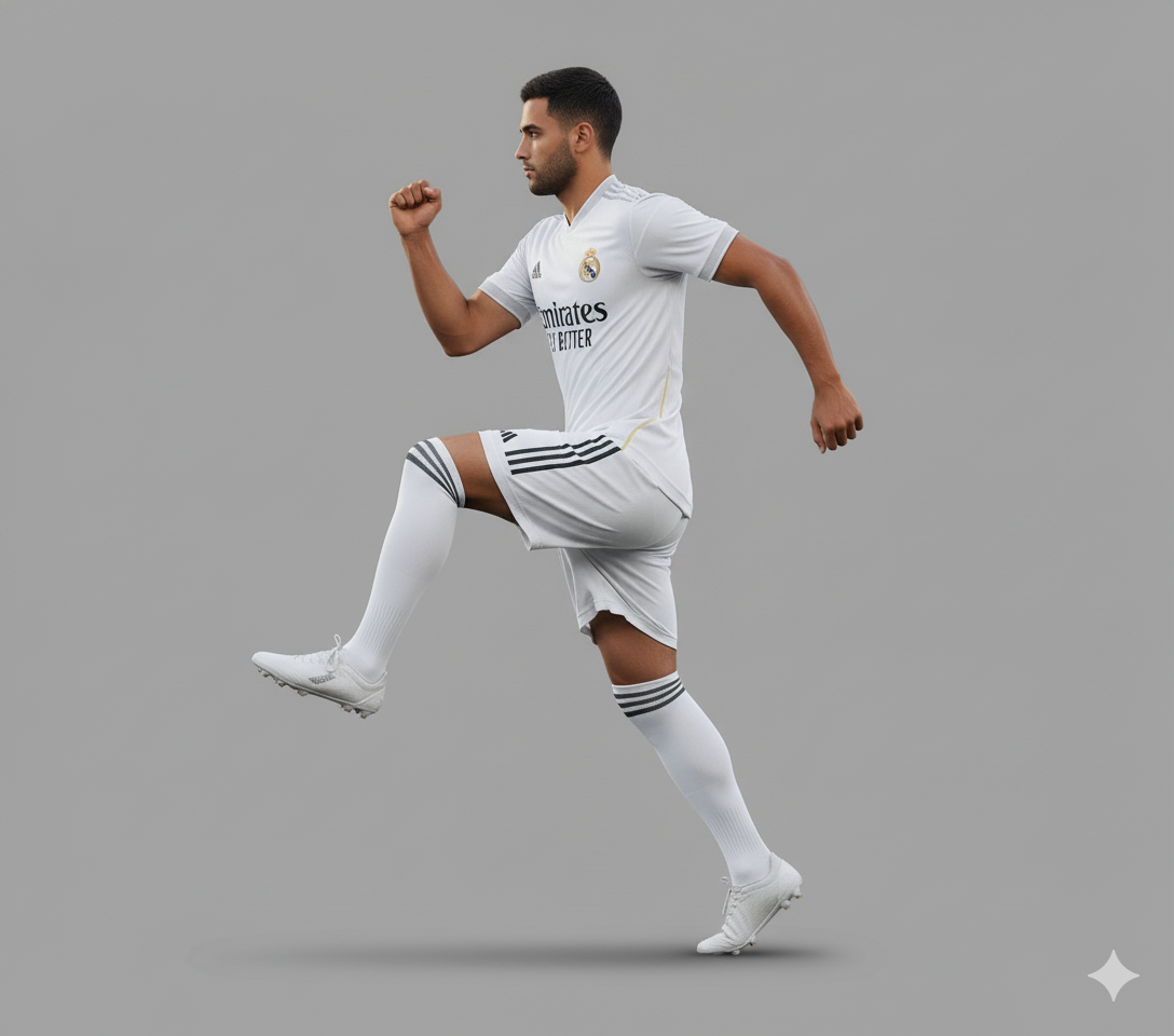 Real Madrid Home Jersey 2025-26 Premium Set