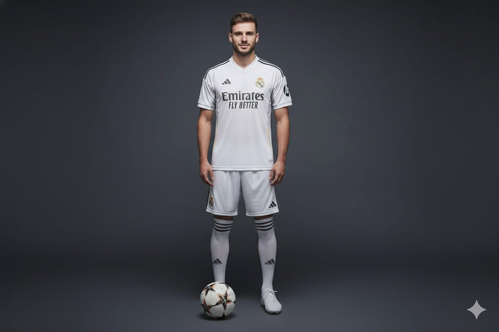Real Madrid Home Jersey 2025-2026 Premium Set