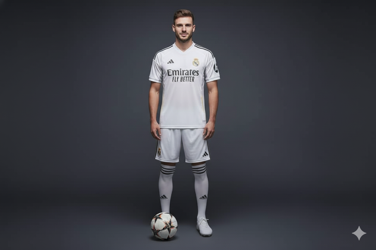 Real Madrid Home Jersey 2025-2026 Premium Set