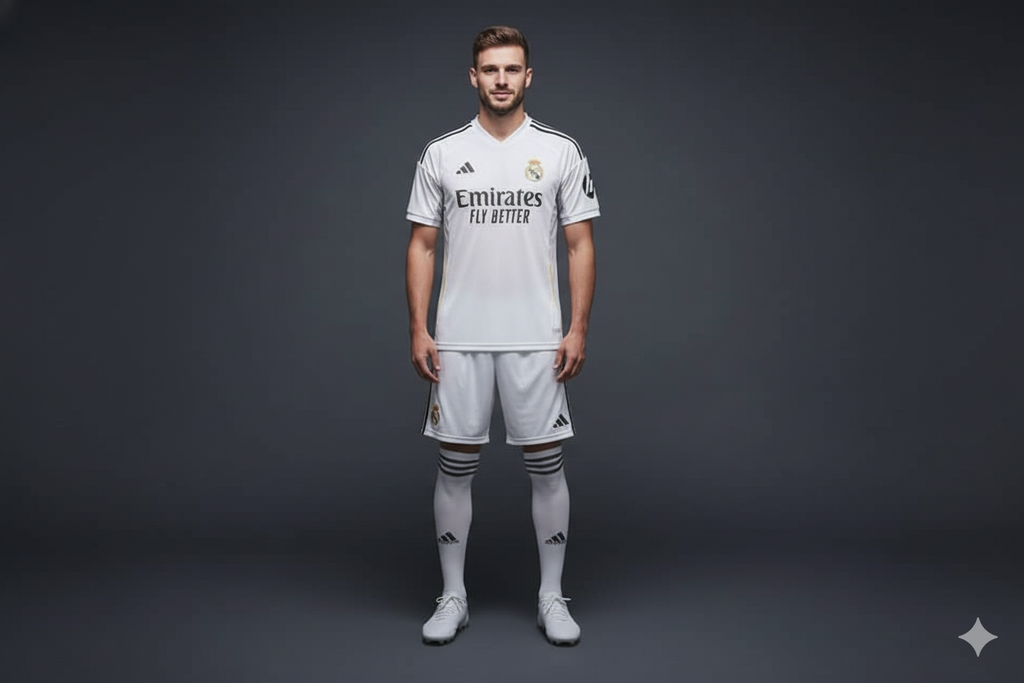Real Madrid Home Jersey 2025-2026 Premium Set